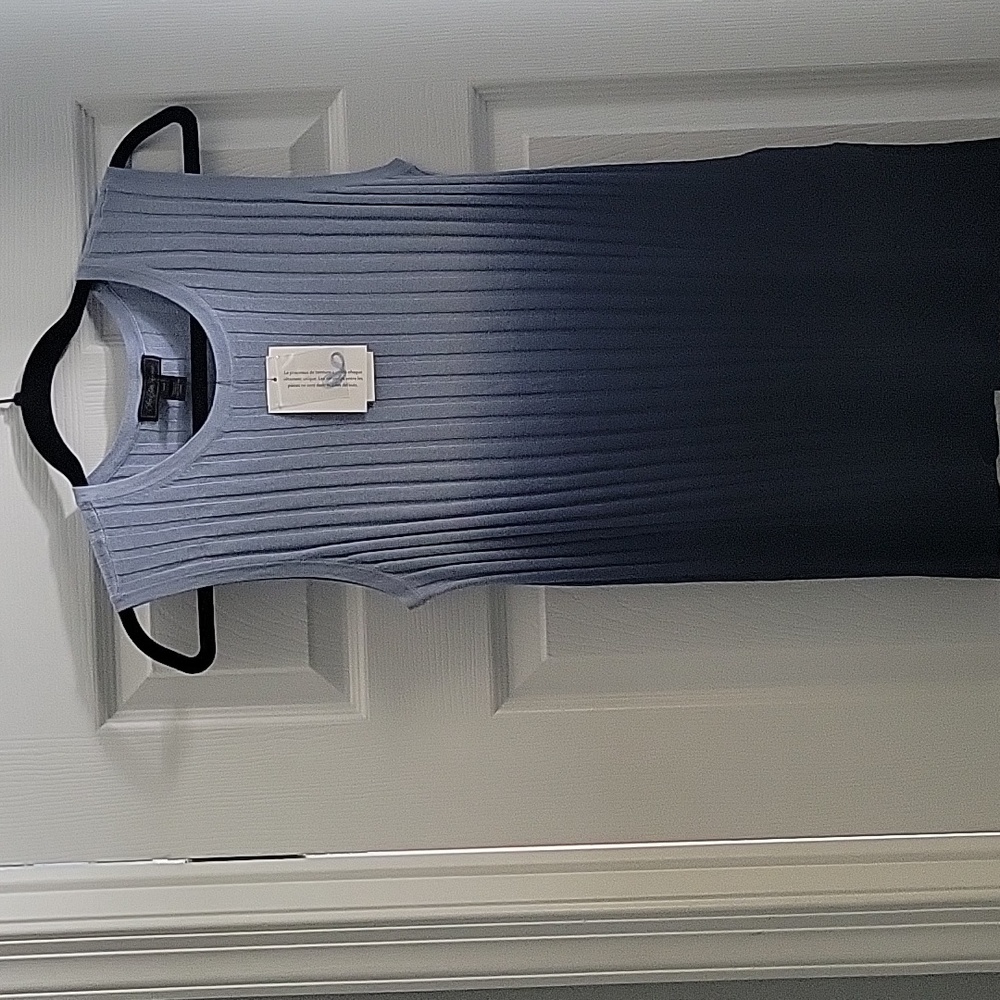Saks Fifth Avenue Navy Blue Ombre Medium Tank Top